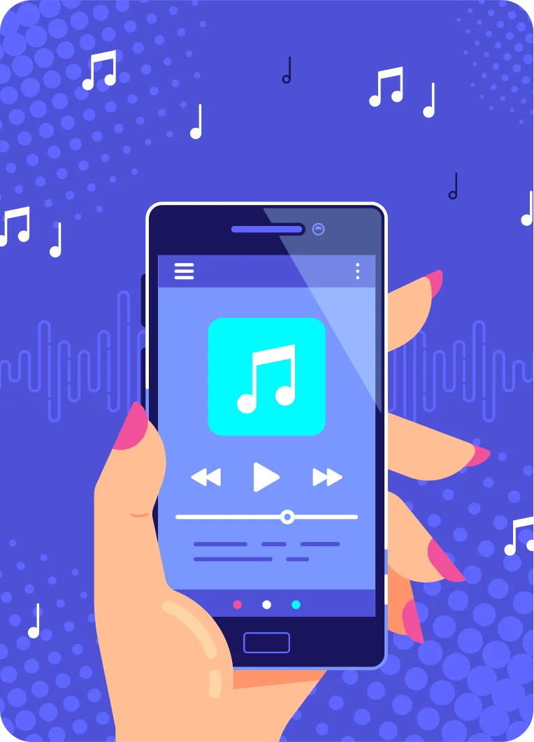 music streaming app image