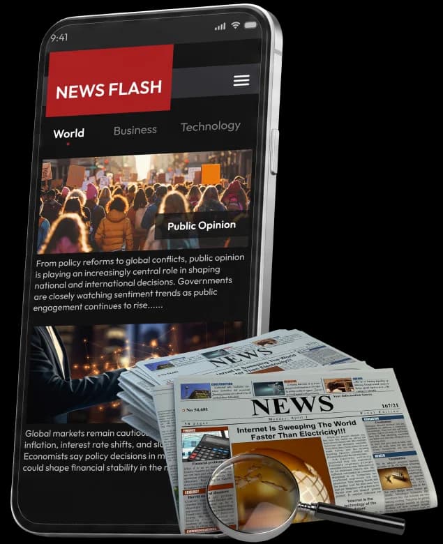 News and Magazine App development banner image