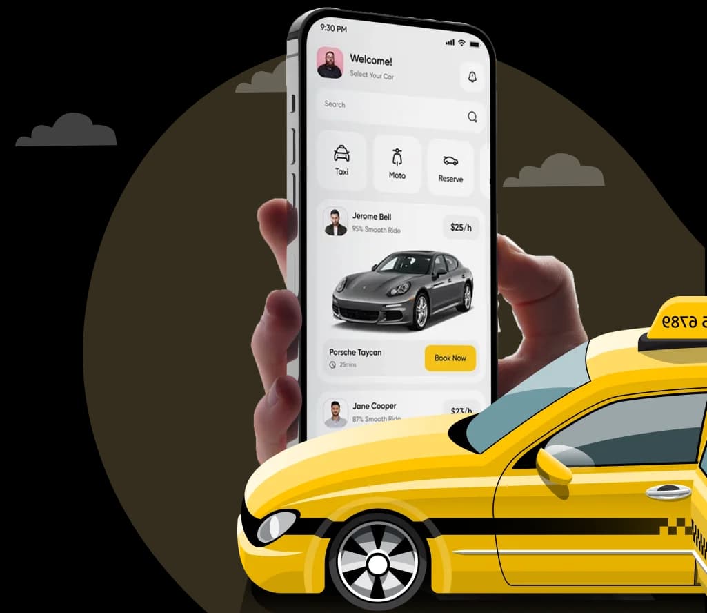 taxi booking app development