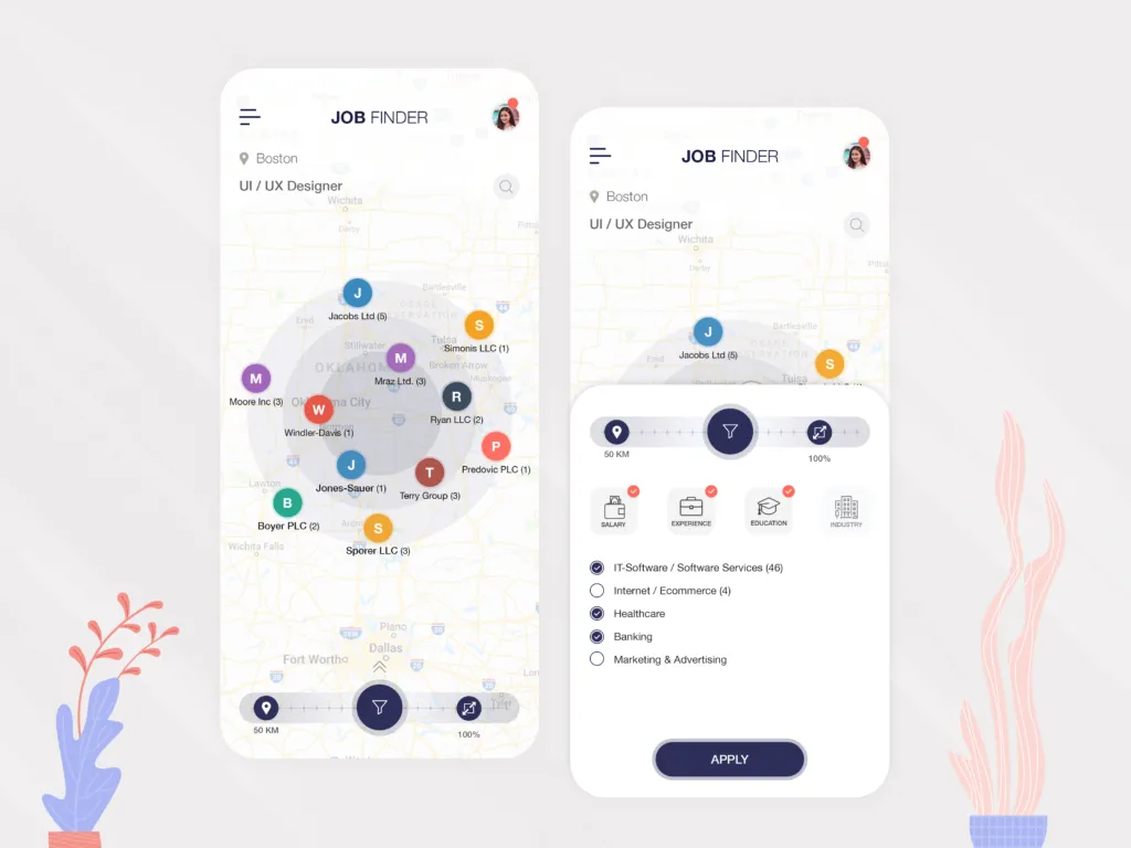 Job Find mobile App Development company in USA and UK