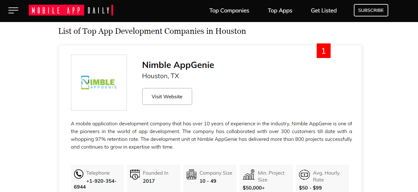  best App Development Companies in USA Houston 