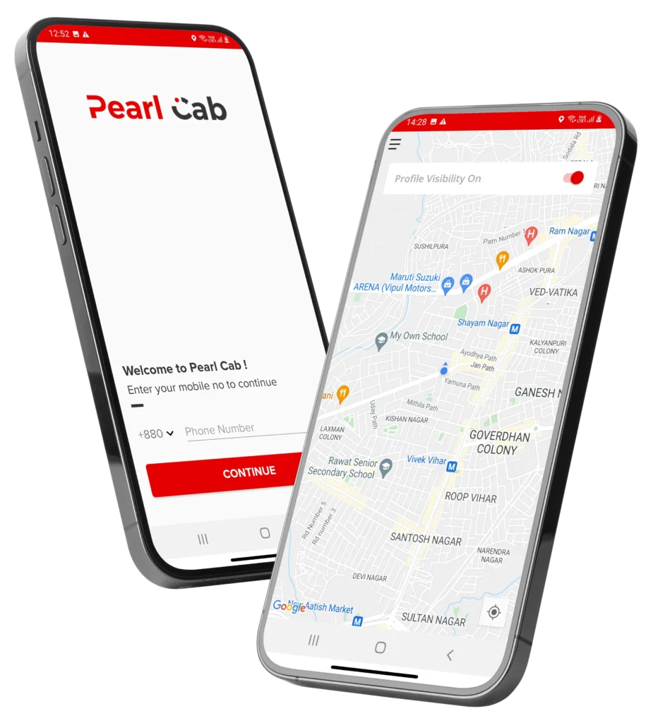 pearl cab Taxi booking application 
