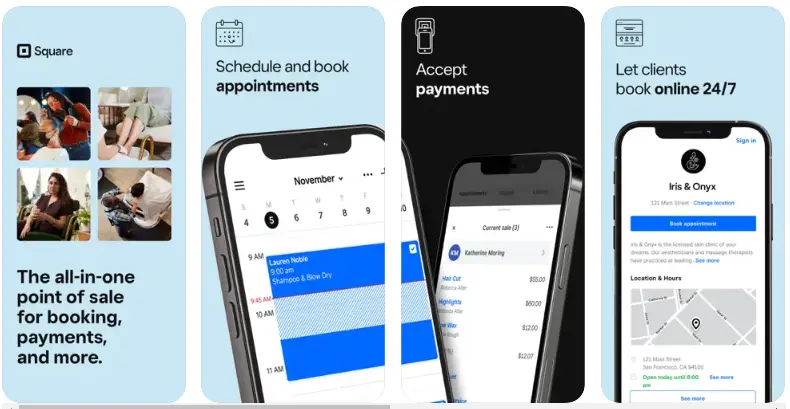 Square Appointments Salon Booking Apps