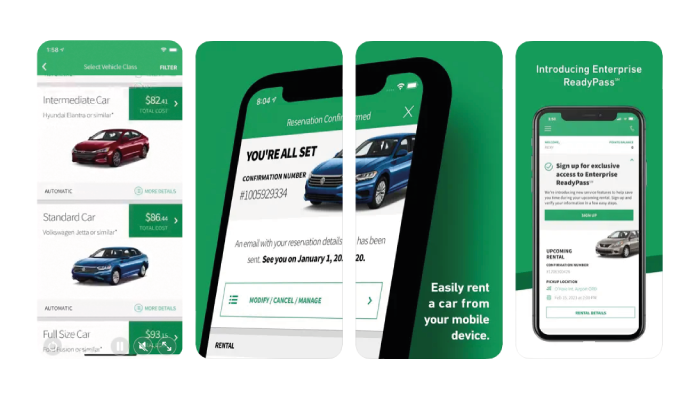 Enterprise ia a car rental app