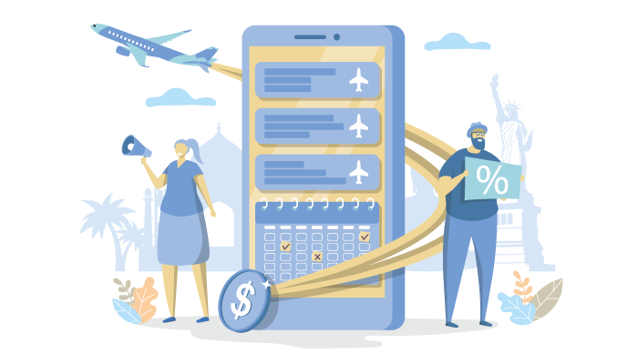Brief about flight booking app development