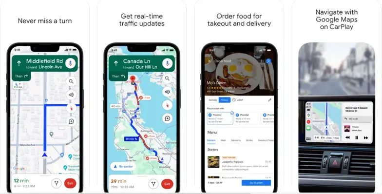 Google Maps Citymapper Apps