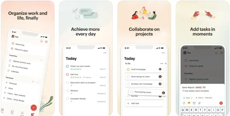 Todoist habit tracker app