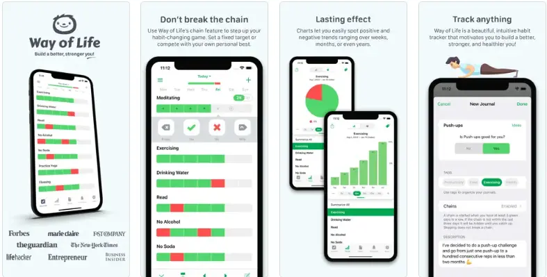 Way of Life habit tracker app