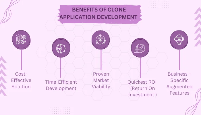 Benefits Clone application development 