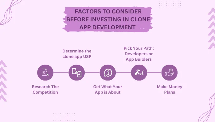 Factors to consider before investing in clone app