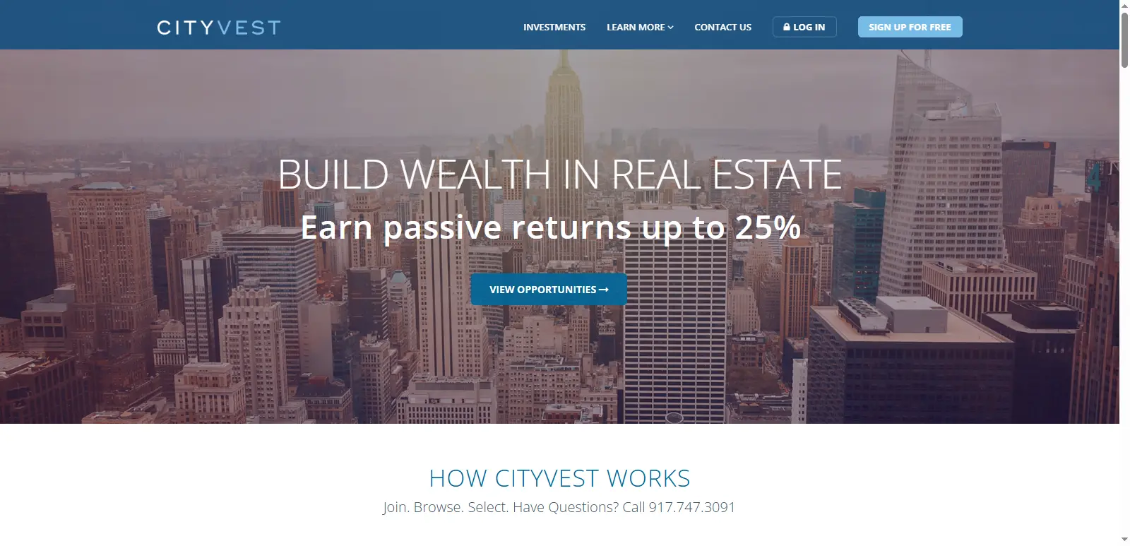 CityVest: The best way for institutions to invest in real estate