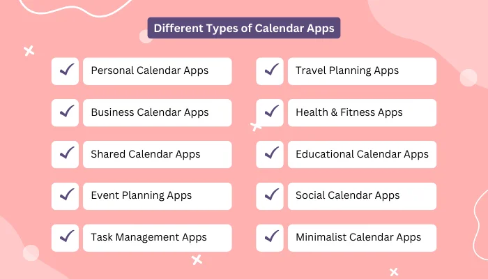 Different Types of Calendar Apps