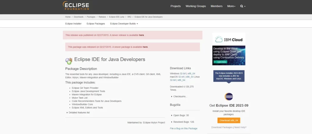 Eclipse- Java IDE software development tool