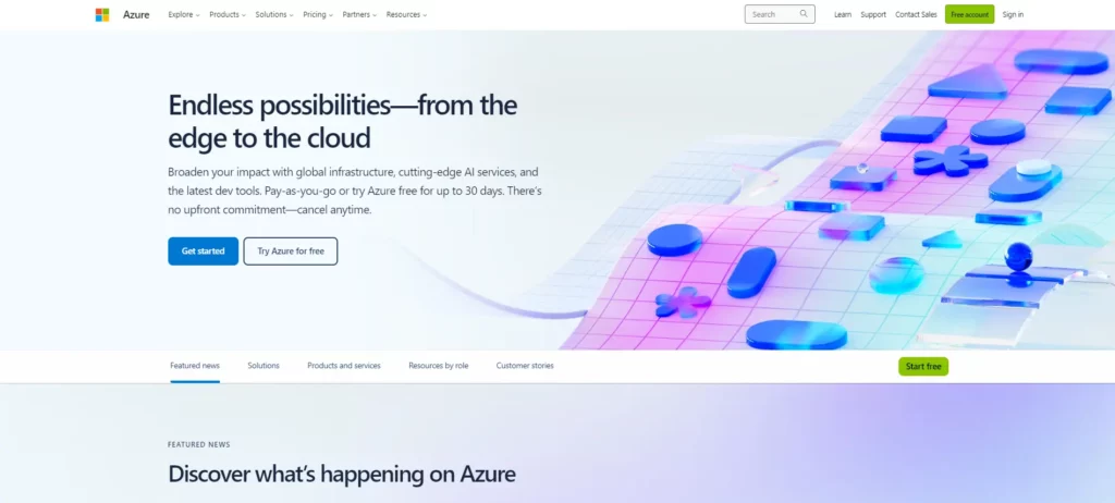 Azure software development tool