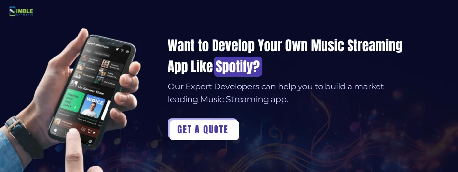 Create an App Like Spotify CTA 