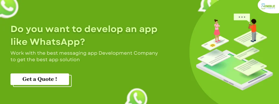 Develop an app like WhatsApp CTA