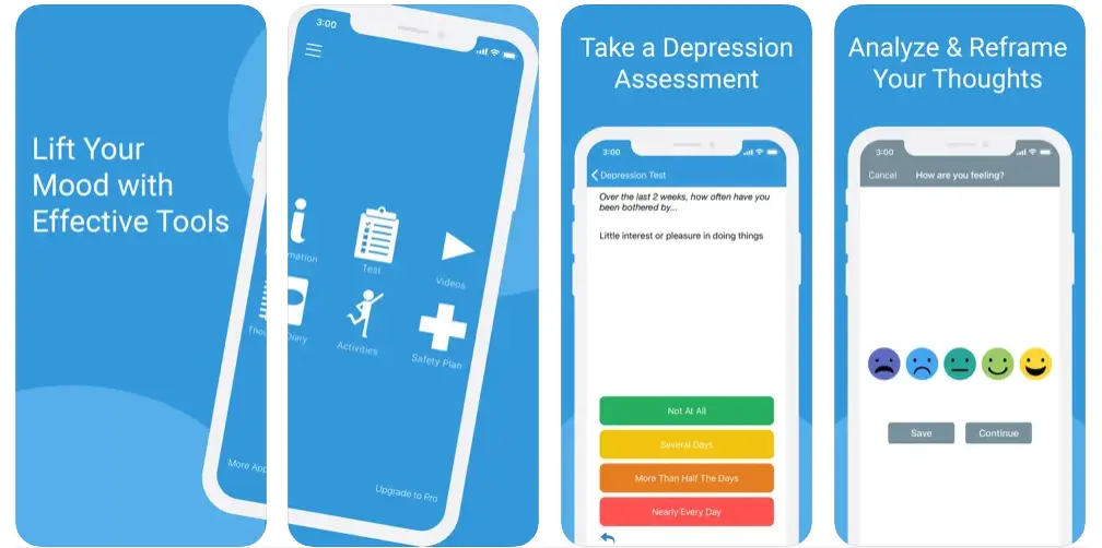 MoodTools mental healthcare app 