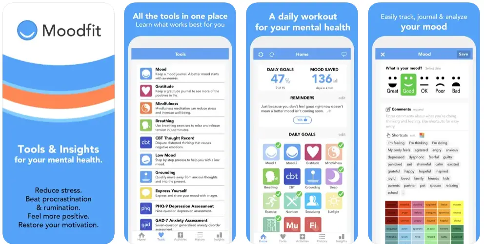 Moodfit mental Healthcare App