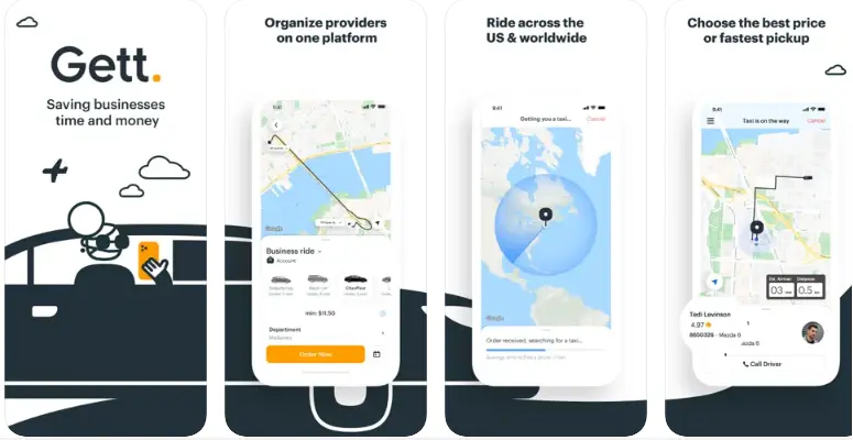 Gett ride sharing app