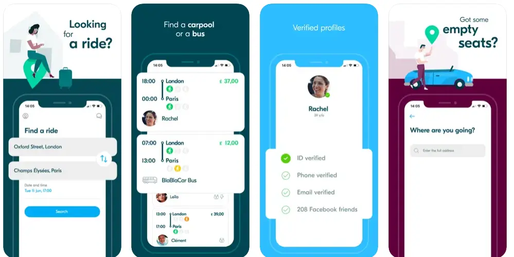 BlaBla Car Ridesharing apps