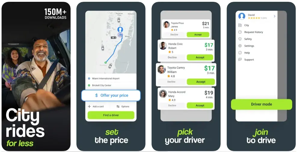 indrive ridesharing app