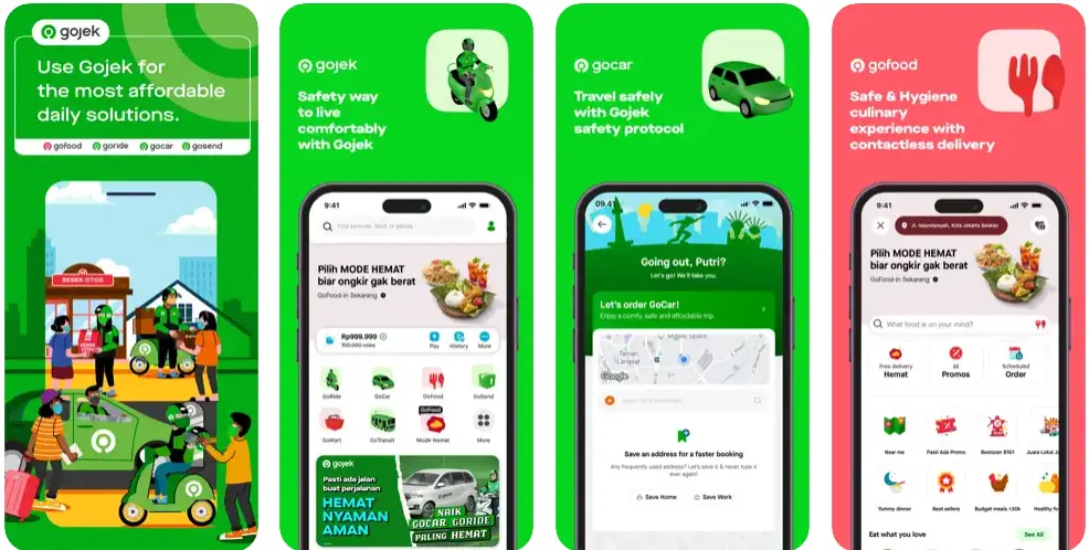 GoJek ridesharing apps