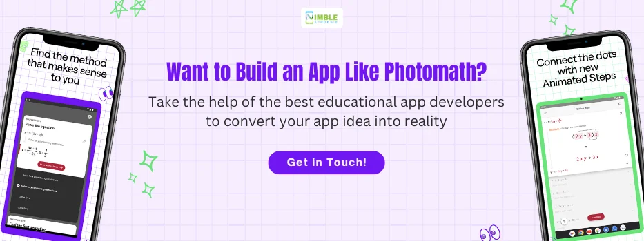 CTA Want to Build an App Like Photomath