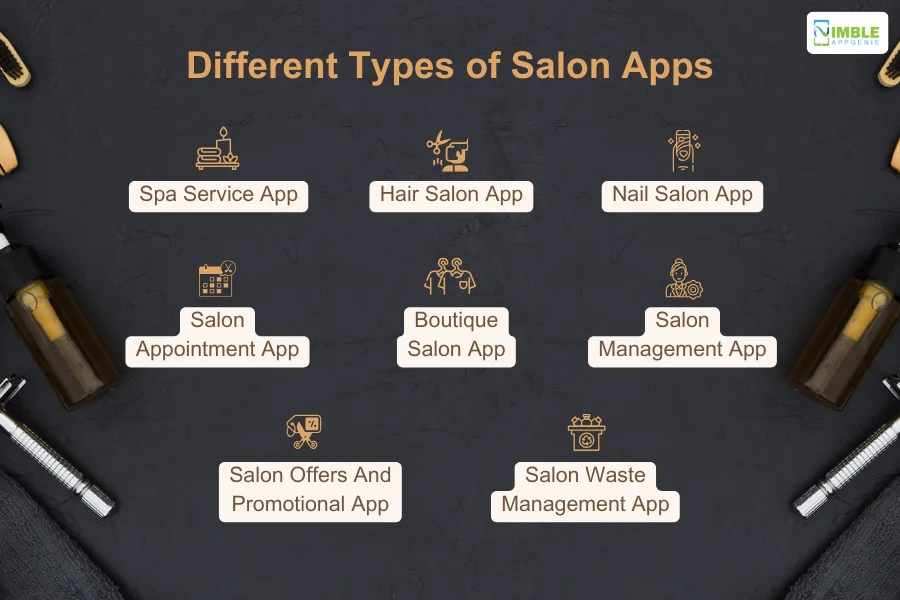 Different types of salon apps