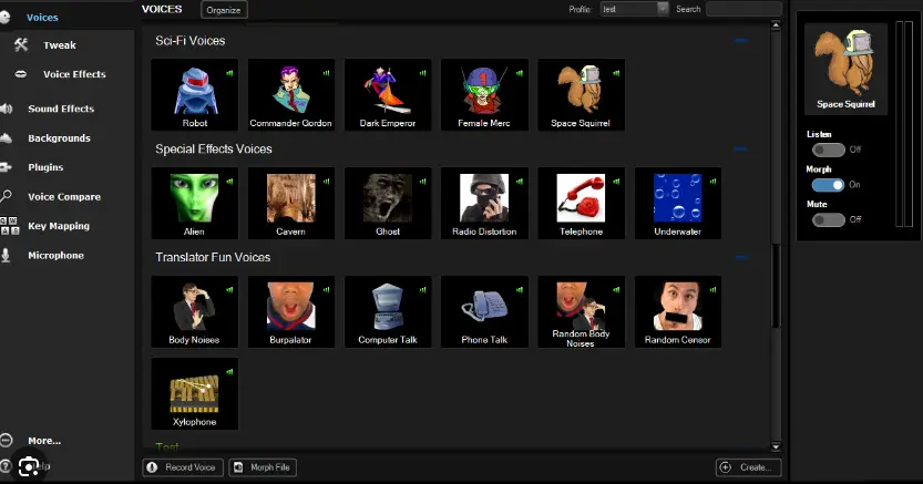 MorphVOX Pro voice changer software 