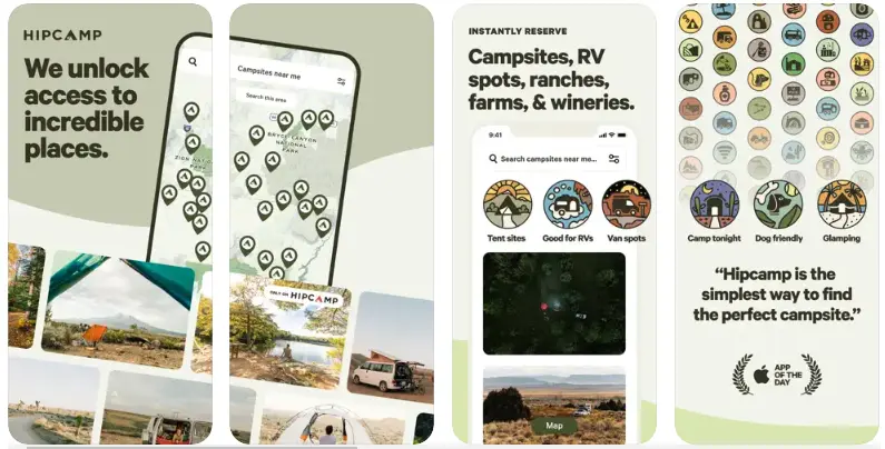Hipcamp Airbnb Apps