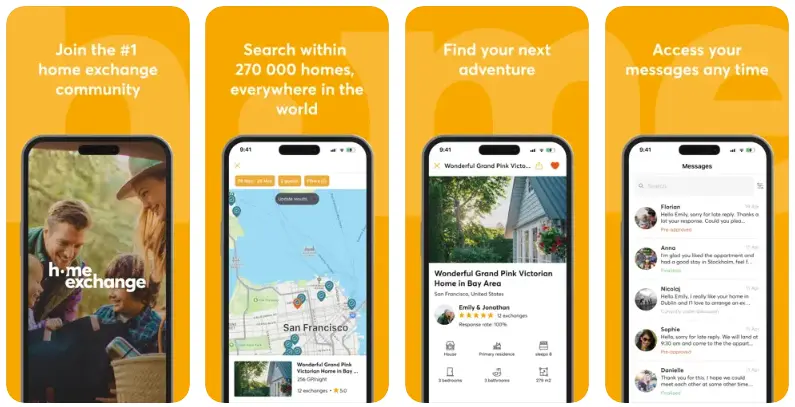 . HomeExchange Airbnb Apps