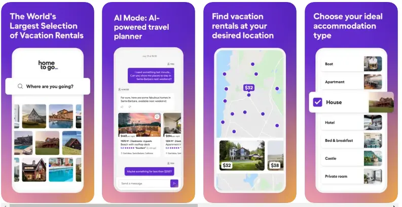 HomeToGo Airbnb Apps