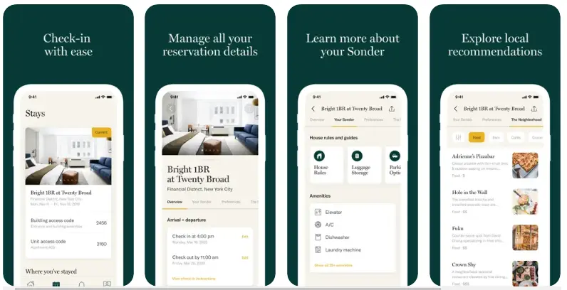 Sonder Airbnb Apps