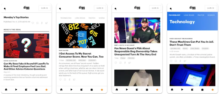 Digg News App 