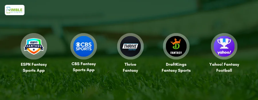 What are the top 5 popular apps in Fantasy Games industry