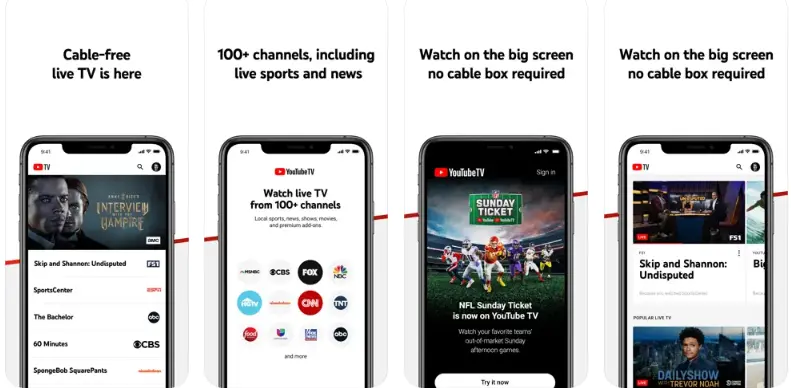  YouTube TV soccer app 