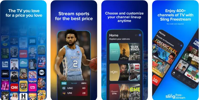 Sling TV soccer app 