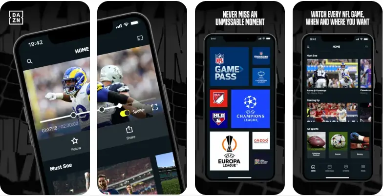 DAZN (US) soccer app 