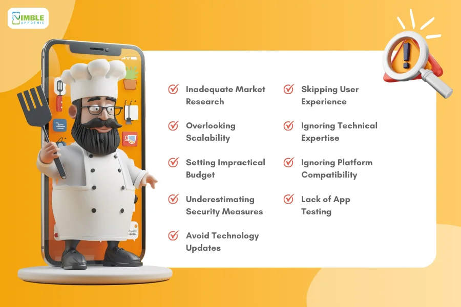 Common Mistakes to Avoid While Developing a Restaurant App