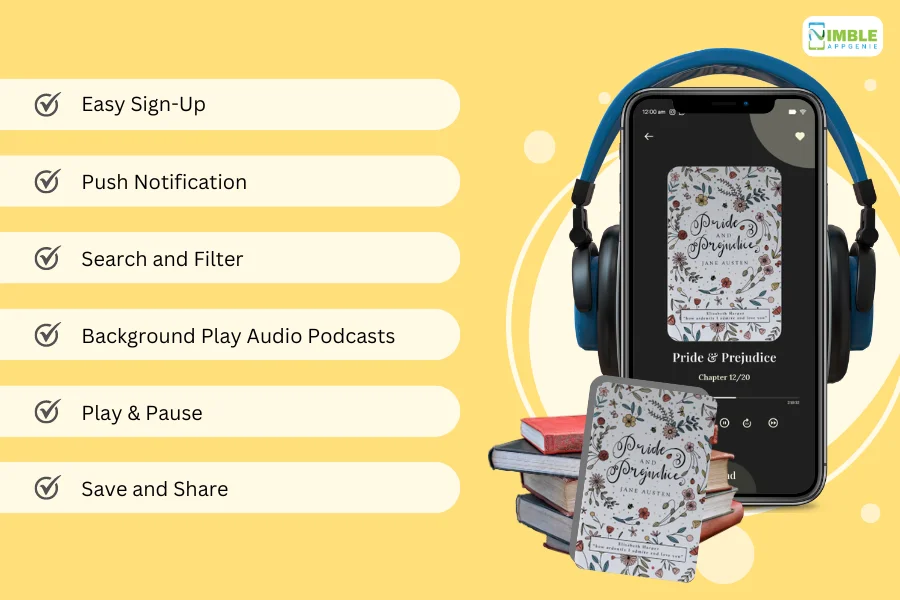 Features to Integrate in Your Audiobook (User Panel)