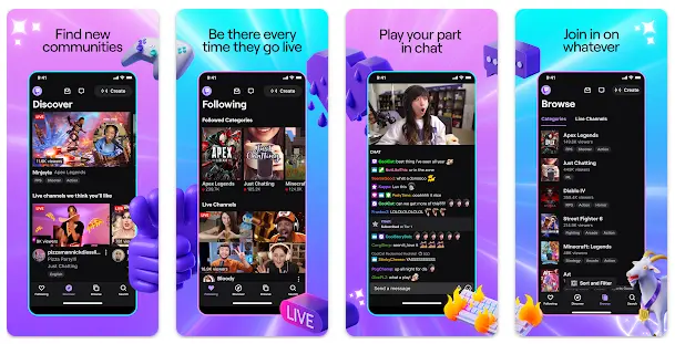 Twitch app like discord