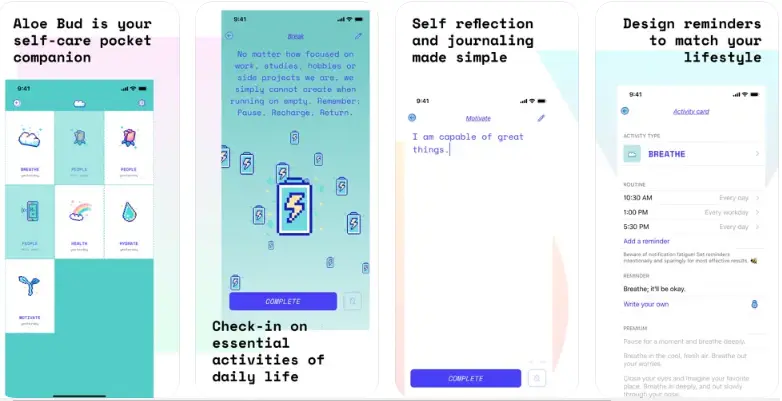 Aloe Bud apps like self-care