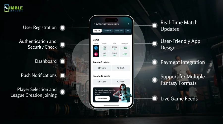 Basic Features of Fantasy Sports App