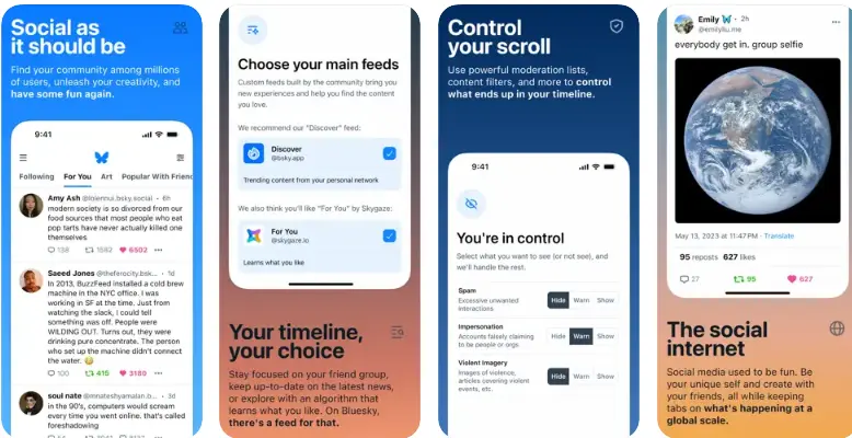 Bluesky Social Media Platforms