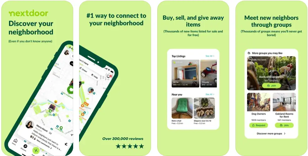 Nextdoor social media platforms