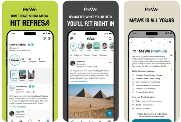 MeWe Social Media Platforms