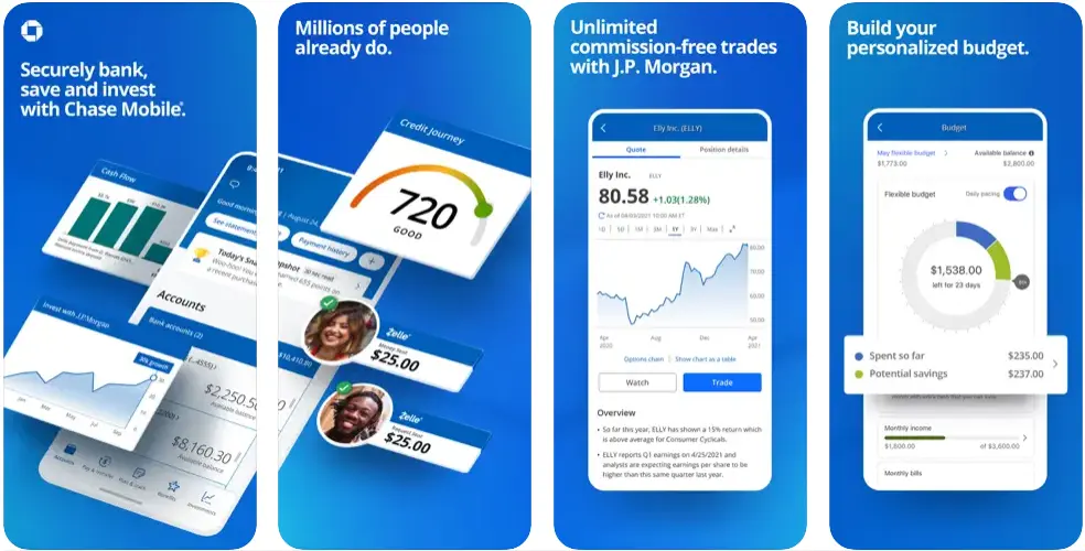 Chase Mobile banking apps