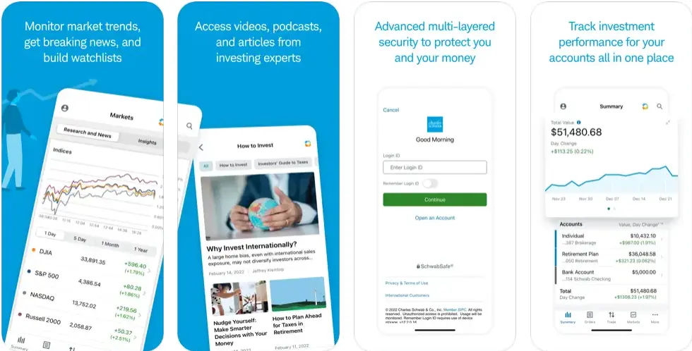 Charles Schwab Mobile Banking App