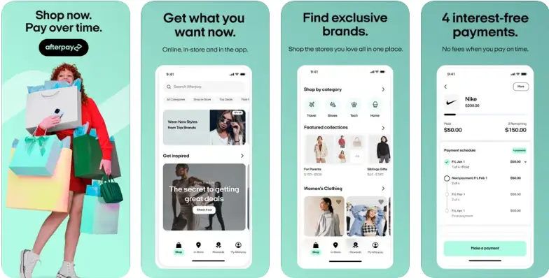 2. Afterpay Buy Now Pay Later Apps