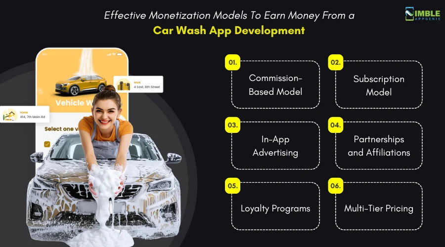 Effective Monetization Models To Earn Money From a Car Wash App Development